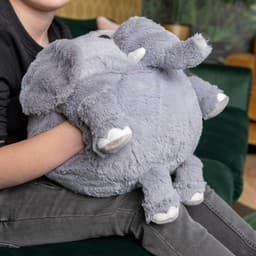 Noxxiez Jätte nallebjörn, handvärmare och kudde - Elefant