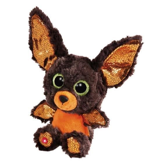 Nici plyschslagträ Glubschis junior 17 x 15 cm brun/orange
