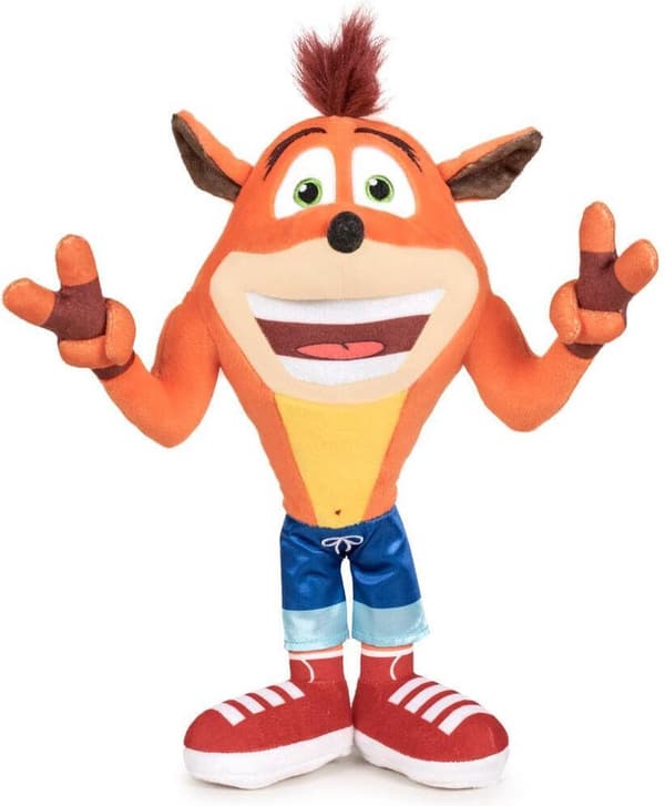 Crash Bandicoot - mjuk plysch 21 cm (3 modeller, slumpmässig leverans)