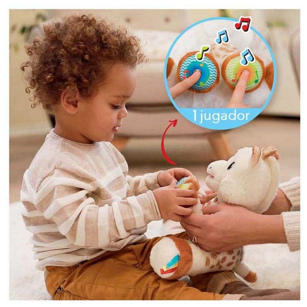 Sophie La Girafe Touch And Play Music Plush Monivärinen