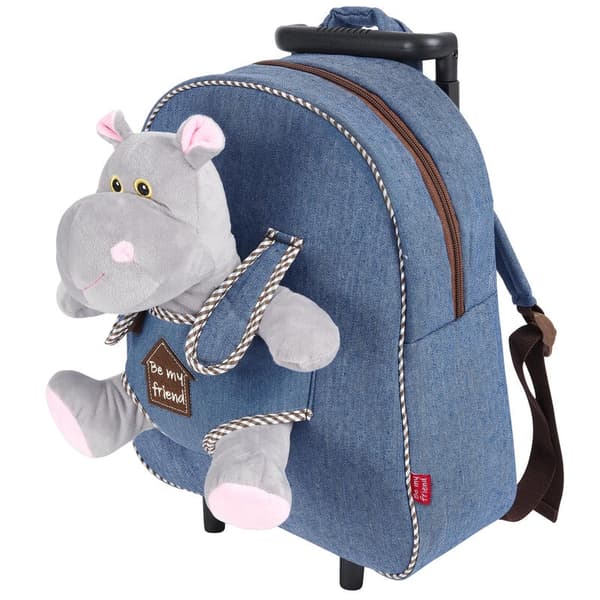 Holly Hypopotamo Trolley with plush toy 38cm