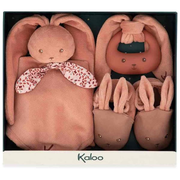 Kaloo Ensimmäisen Syntymän Lahjarasia Teddy Pinkki