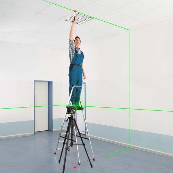 Vihreä laser-tasolaseri, itsetasautuva, 360° kattavuus