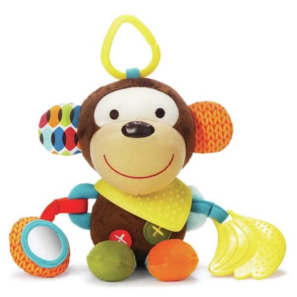Skip Hop Bandana Buddies Activity Toy Monkey Flerfärgad
