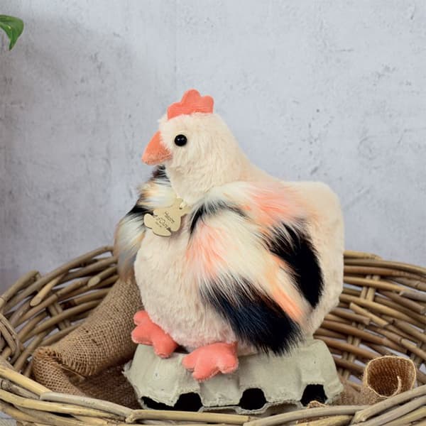 Beige plyschleksak för kyckling 20 cm - BJÖRNBERÄTTELSE - Babyleksak - Interiör - Födelse