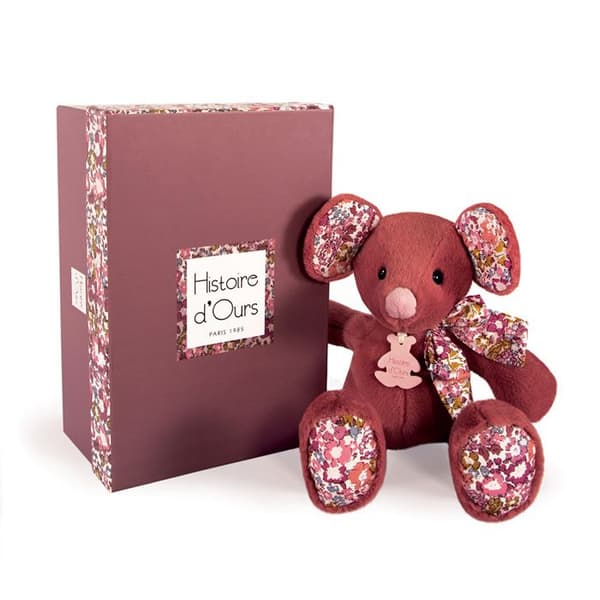 Cuddly Buddy Plyschleksak - BEAR STORY - Terrakottamus 25 cm - För barn - Inomhus