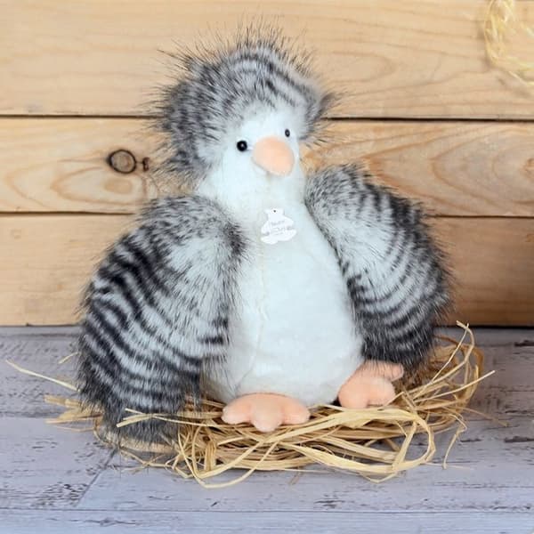 Histoire d'Ours - White Hen and Chick Plyschleksak 20 cm - DOUDOU ET COMPAGNIE