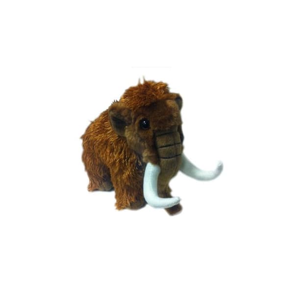 WWF - Mammoth plyschleksak med långt hår 23 cm - TOOPIZ