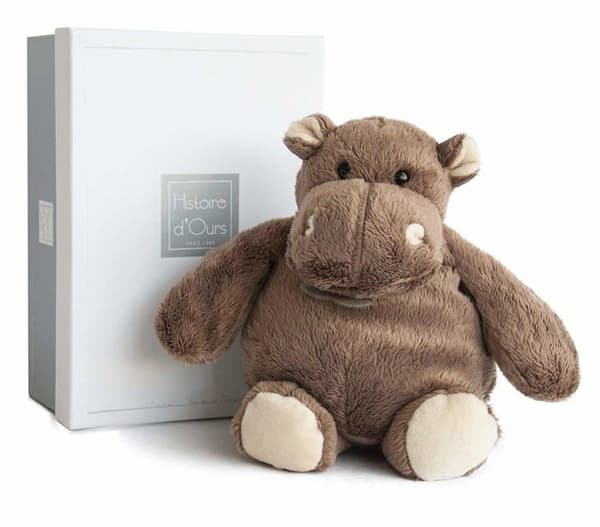 BJÖRNENS HISTORIA Sittande Hippo Medium Modell 23 cm