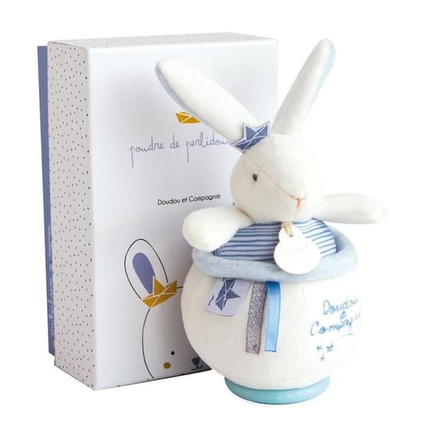 Musikalisk plyschleksak - DOUDOU ET COMPAGNIE - Sailor Rabbit - Vit - 15 cm - För baby