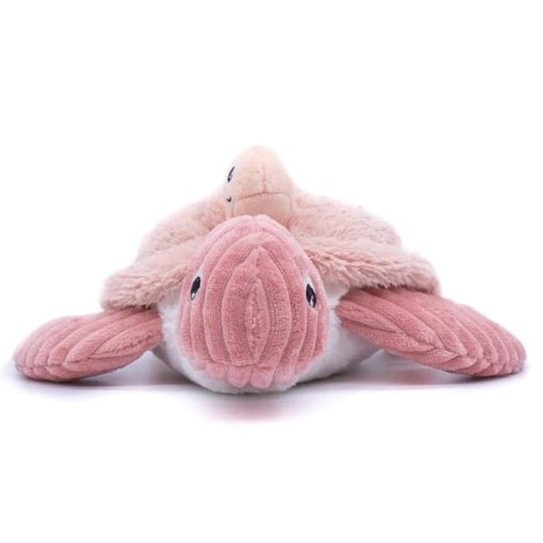 Plysch Ptipotos sköldpadda mamma baby rosa