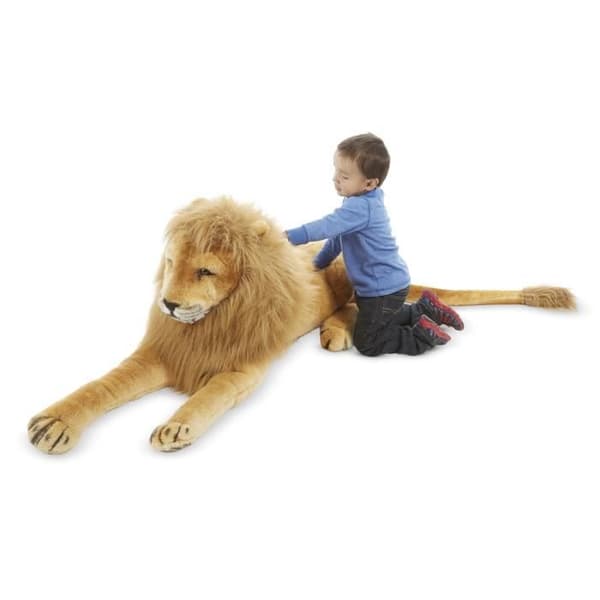 Stor plysch - Lejon - MELISSA &amp; DOUG - Vackert detaljerad och realistisk