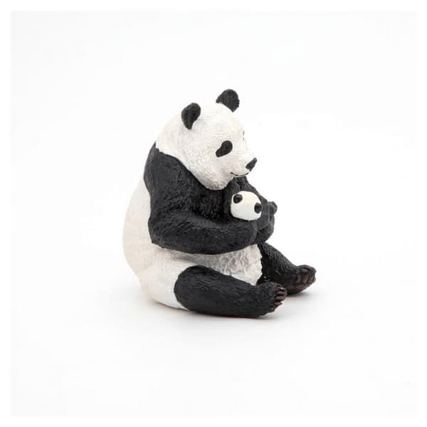 Sittande panda och hennes bebis - PAPO - 50196