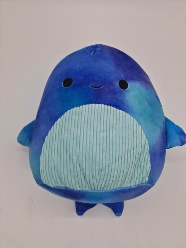 Squishmallows Sea Life Squad Cyan Whale, 7.5 Inch Plush