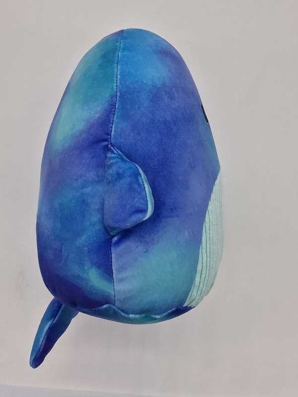 Squishmallows Sea Life Squad Cyan Whale, 7.5 Inch Plush