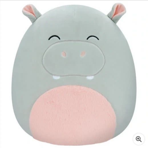 Squishmallows 30 cm Harrison Grey Hippo Soft Plush
