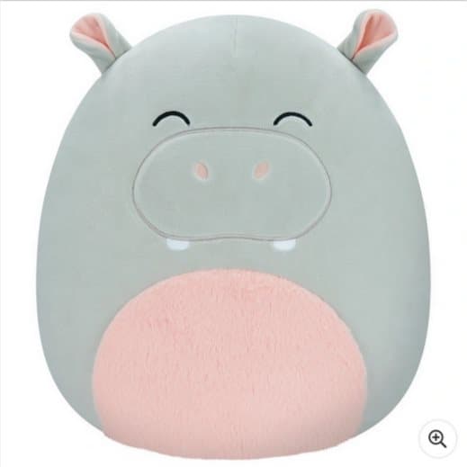 Squishmallows 30 cm Harrison Grey Hippo Soft Plush