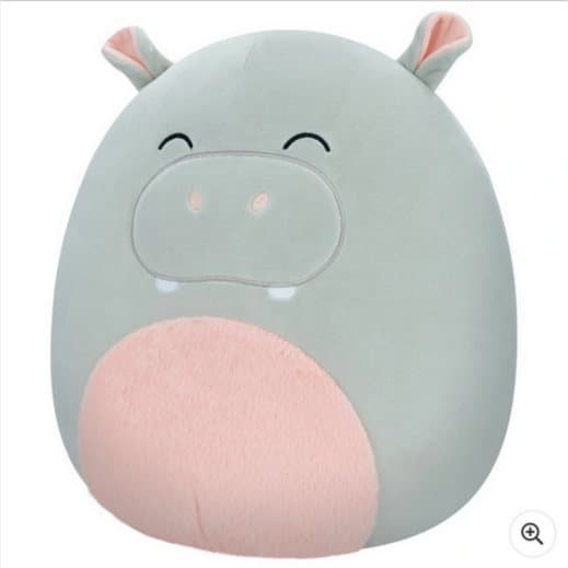 Squishmallows 30 cm Harrison Grey Hippo Soft Plush