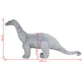 Pikkukuva 5 / 5: Seisova leludinosaurus Brachiosaurus XXL plyysi harmaa