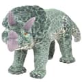 Pikkukuva 1 / 5: Seisova pehmolelu dinosaurus Triceratops vihreä XXL