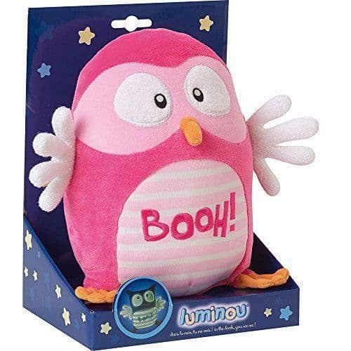 Luminou Booh Owl - Jemini - 20 Cm - Rosa - Barnomsorg - Baby - Blandat