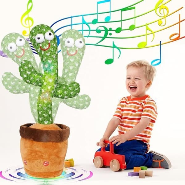 Dancing Cactus Plyschleksak - KAWAII - Blandat - Grönt och brunt - 3 år och uppåt