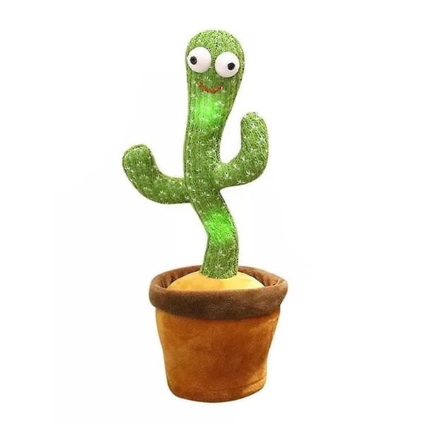 SHOP-STORY - CACTUS GRINGO: 35 cm Cactus Plyschleksak som dansar, sjunger och upprepar