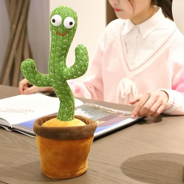 Cactus Plush Toy - LESHP - Singing and Dancing - 120 sånger på engelska - 32cm