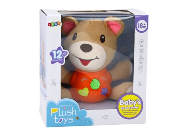 Teddy Bear Interactive Bamse Orange Lege 23 cm