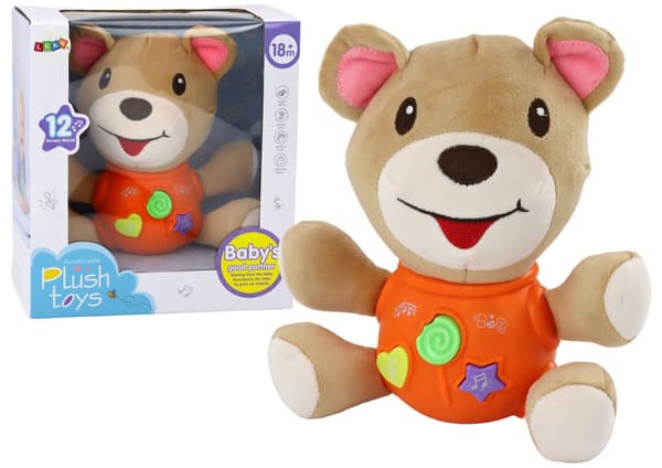 Teddy Bear Interactive Bamse Orange Lege 23 cm
