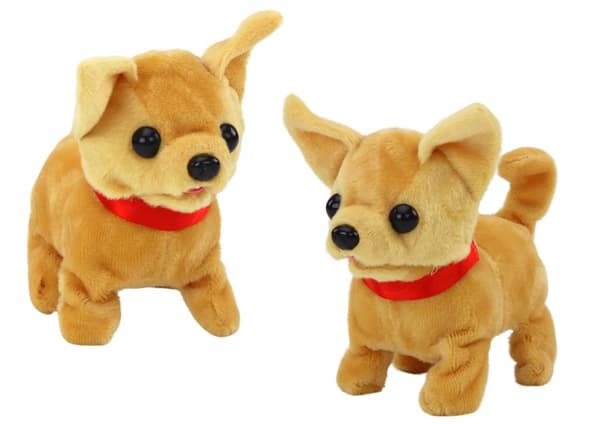 Plys Hund Interactive Animal Walks Barking Beige