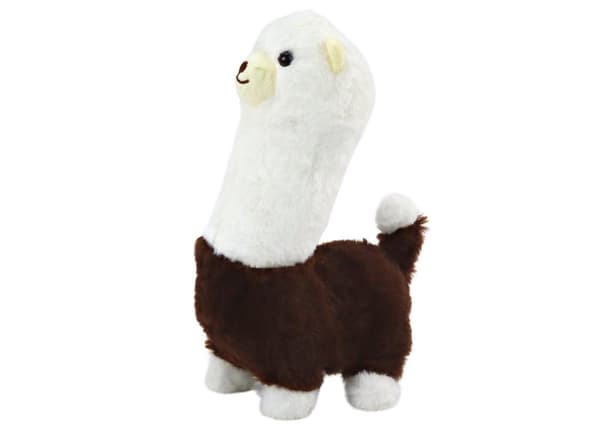 Interactive Pet Lama Alpaca Walking Game Brun 23 cm