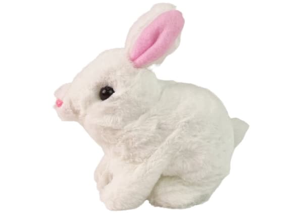Interaktiv Mascot Bunny Rabbit White Bowl Gulerod