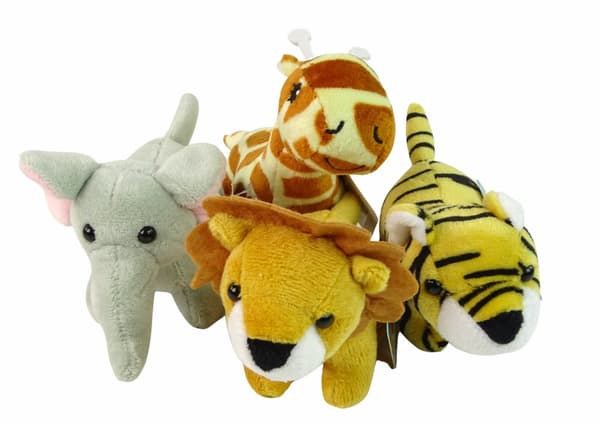 Mini Safari Animal Plush 4 modeller