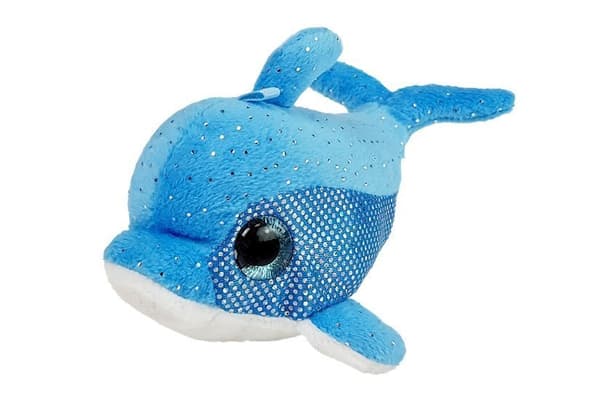 Liten delfin med transportmaskot