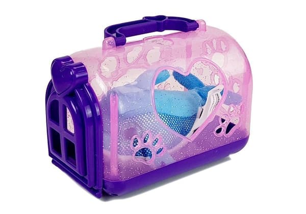 Liten delfin med transportmaskot