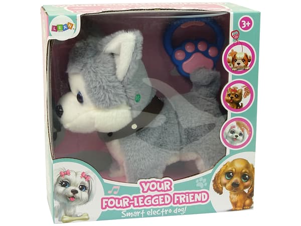 Plys Husky Dog Interactive Educational Leash Song Walks
