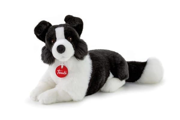 Trudi plyschleksak - 11996 - Border Collie Scott, TUDN8000, vit/svart