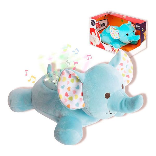 Reig Musicales Elefantprojektor Teddy 25 Cm Flerfarvet