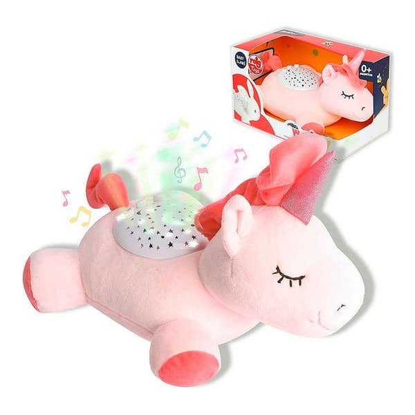 Reig Musicales Enhjørning Projektor Bamse 25 Cm Rosa