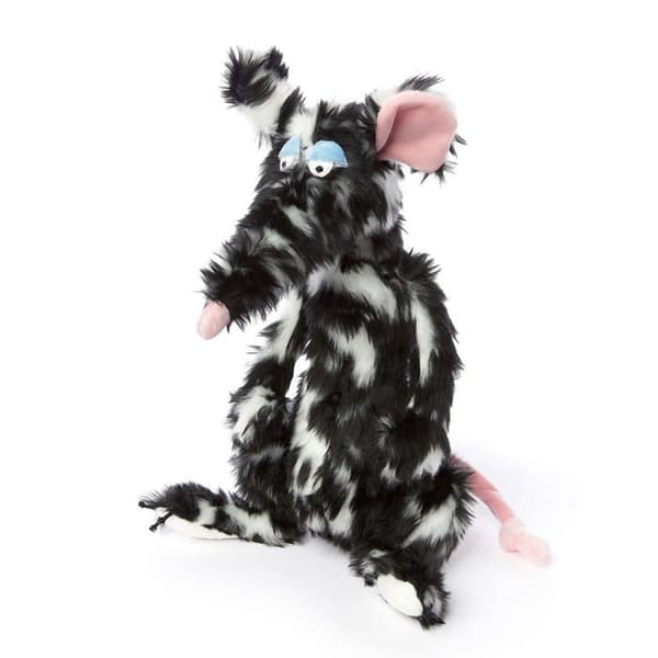 Sigikid plyschleksak - 39609 - Beasts Town Rat Schiggi Miggi, Black White, One Size