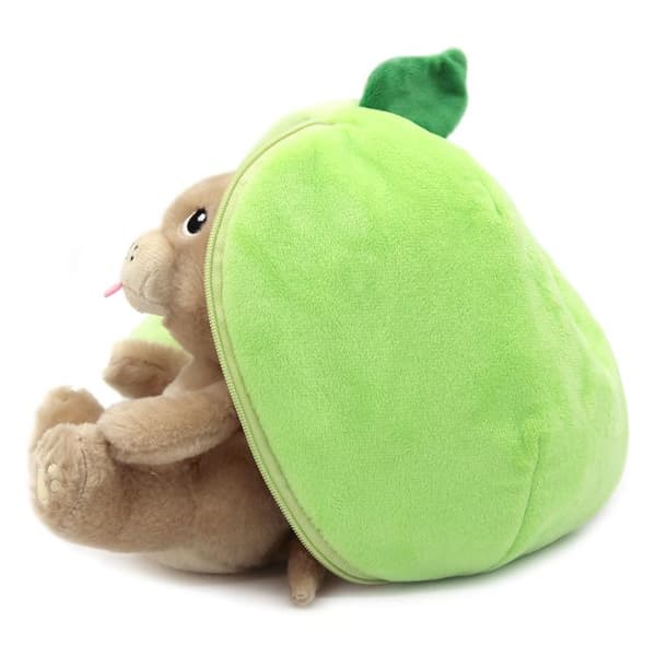 Peluche - Les Déglingos - Flipetz Hund Apple - 2 i 1 - Vändbar - Maskintvättbar