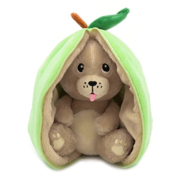 Peluche - Les Déglingos - Flipetz Hund Apple - 2 i 1 - Vändbar - Maskintvättbar