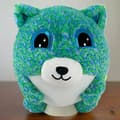 Pikkukuva 5 / 11: Hugpals 30cm Blue and Green Leopard Print Plush Ball Toy