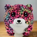 Miniatyrbild 3 av 11: HugPals Inflatable Plush 30cm Multicoloured Leopard Print