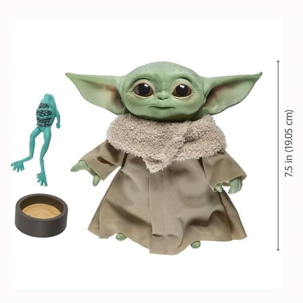 STAR WARS - The Child - pratande plyschleksak med karaktärsljud och tillbehör - The Mandalorian-leksak - för åldrarna 3 och uppåt