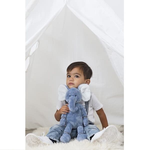 Plyschleksak - Happy Horse - Blue Elephant Emoji - 40 cm - Mjukhet - Passar från födseln - Blandat