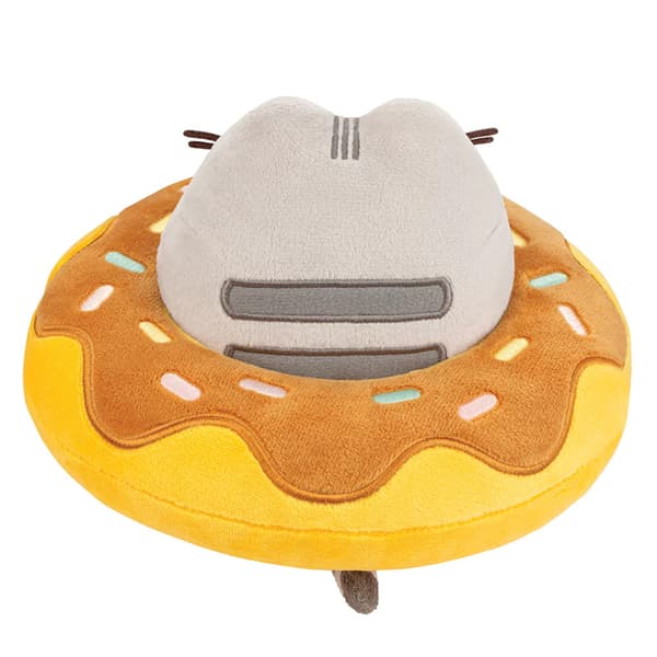 Pusheen - Pusheen plysmaskot i en chokoladedoughnut, 21 x 13 cm