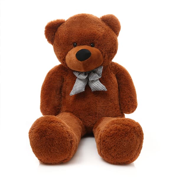 MeowBaby® TEDDY jättiläiskarhu 180 cm - Isoin pehmolelu EU-sertifikaatilla lapsille, pehmolelu Tummanruskea