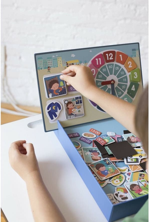 Apli Kids Lär dig att berätta tidsmagnetspel